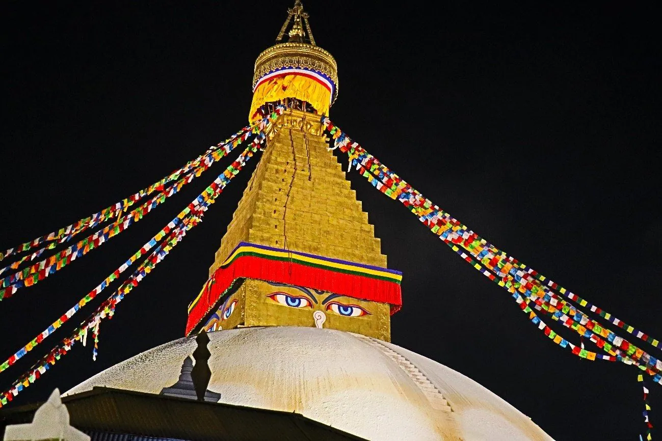 La Stupa de Boudhanath es uno de los lugares patrimonio de la UNESCO que la expedición INFINITY visitará en Katmandú.