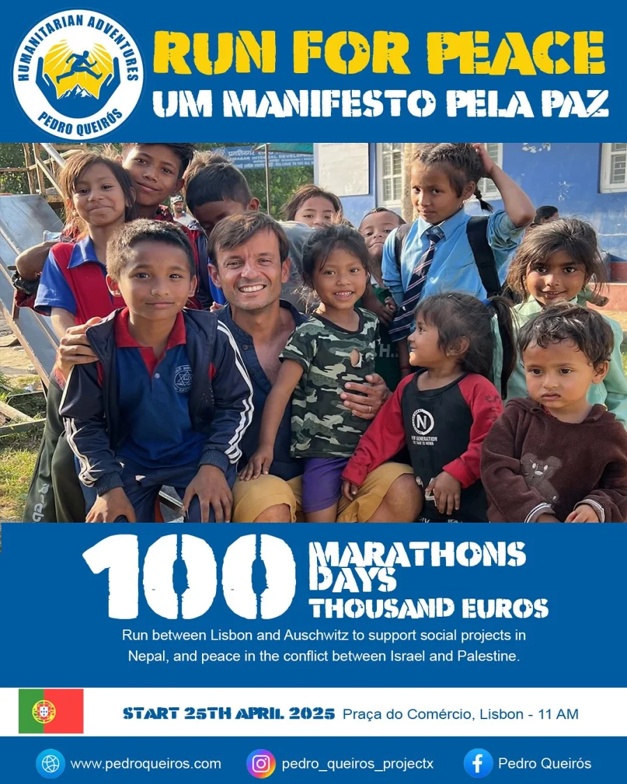“Run for Peace”: Pedro correrá 100 maratones en 100 días por la paz